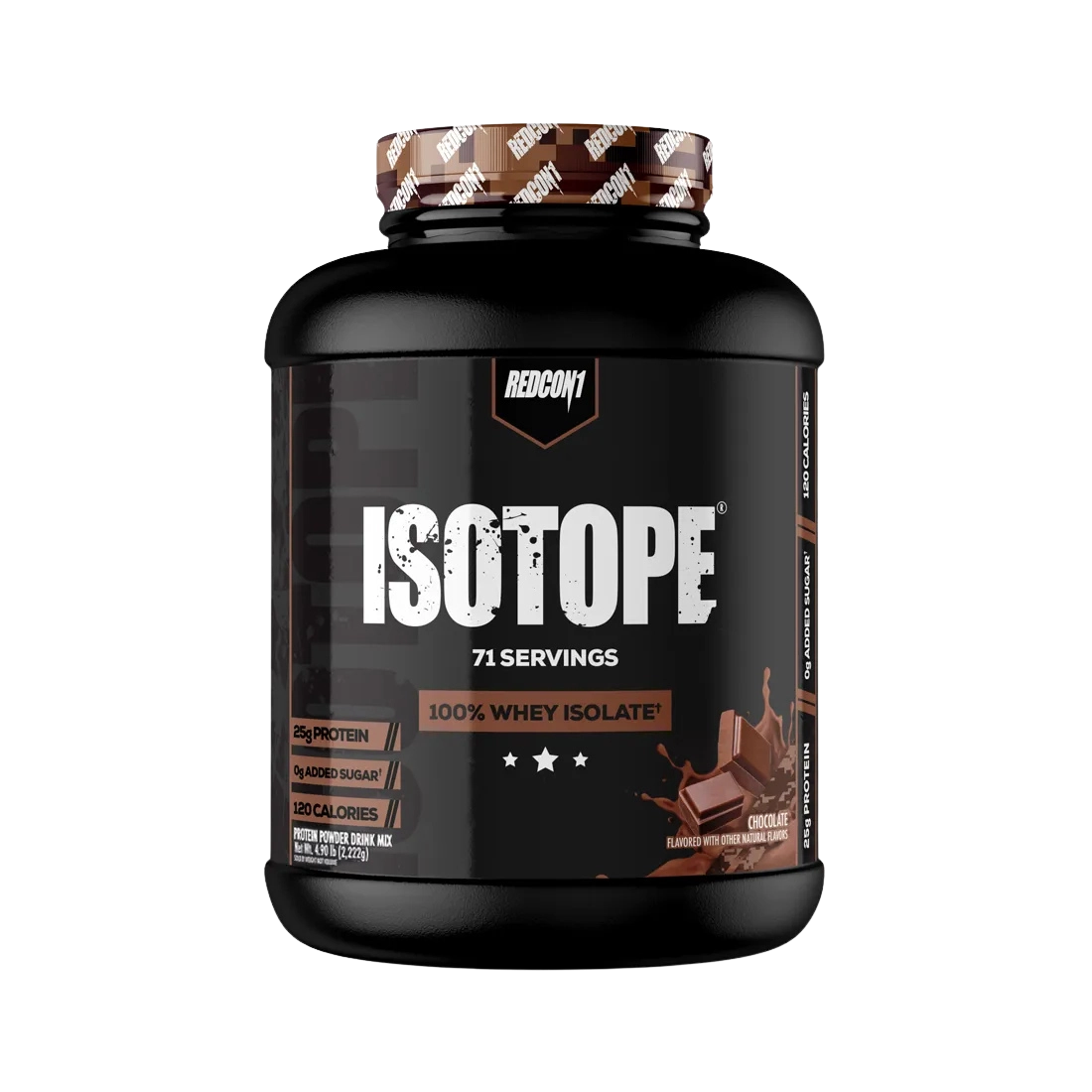 Isotope Redcon1 4.7 lb proteína aislada de suero sabor chocolate con mantequilla de maní