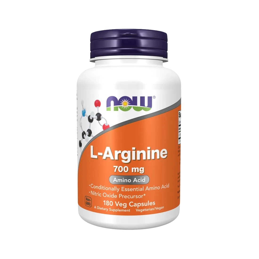 L arginina NOW Foods 700 mg 180 cápsulas vegetales
